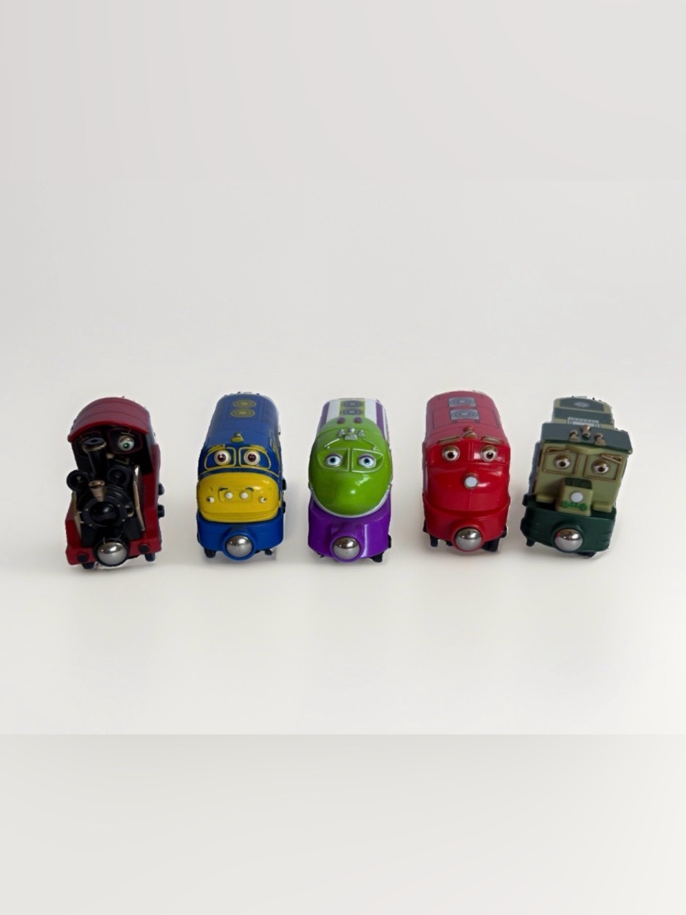 Chuggington Magnetic Wooden Train Lot of 5 Not For Resale Learning Curve Tomy